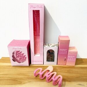 New! RIZO CURLS Hair Product Bundle: Brushes, Clips, Scrunchie and Styling